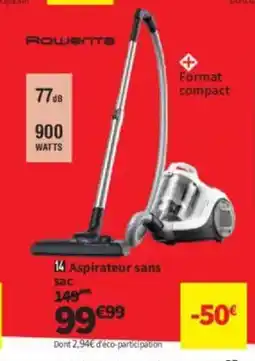 Conforama ROWENTA Aspirateur sans sac offre