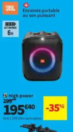 Conforama JBL High power offre