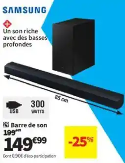 Conforama SAMSUNG Barre de son offre