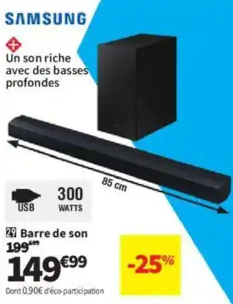 Conforama SAMSUNG Barre de son offre