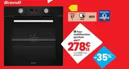 Conforama BRANDT Four multifonction pyrolyse offre