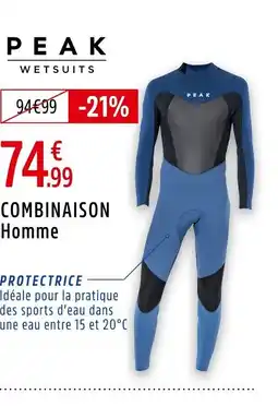 Intersport PEAK WETSUITS Combinaison homme offre