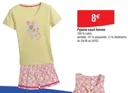 Cora x Carrefour Pyjama court femme offre