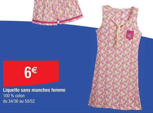 Cora x Carrefour Liquette sans manches femme offre