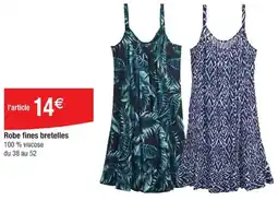Cora x Carrefour Robe fines bretelles offre
