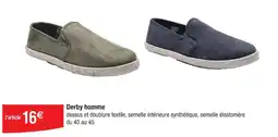 Cora x Carrefour Derby homme offre