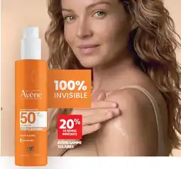 Auchan Avène gamme solaires offre