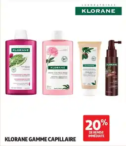Auchan Klorane gamme capillaire offre