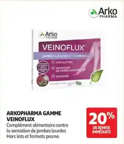 Auchan Arkopharma gamme veinoflux offre