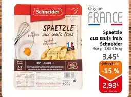 Colruyt Schneider Spaetzle aux œufs frais offre