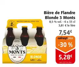 Colruyt 3 Monts Bière de Flandre Blonde offre