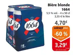Colruyt 1664 Bière blonde offre