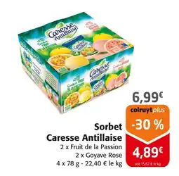 Colruyt Caresse Antillaise Sorbet offre