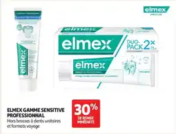 Auchan Elmex gamme sensitive professionnal offre