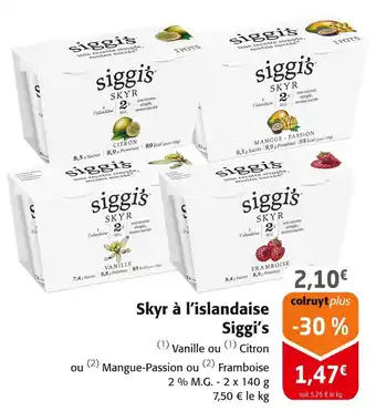 Colruyt Siggi's Skyr à l’islandaise offre