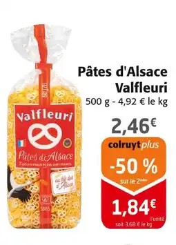 Colruyt Valfleuri Pâtes d'Alsace offre