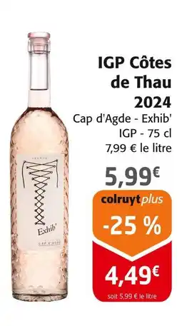 Colruyt IGP Côtes de Thau 2024 offre
