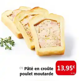 Colruyt Pâté en croûte poulet moutarde offre