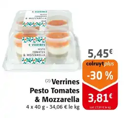 Colruyt Verrines Pesto Tomates & Mozzarella offre