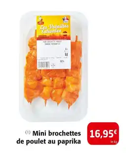 Colruyt Bruno Siebert Mini brochettes de poulet au paprika offre