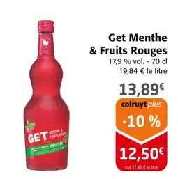 Colruyt Get Get Menthe & Fruits Rouges offre