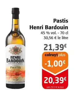 Colruyt Henri Bardouin Pastis offre