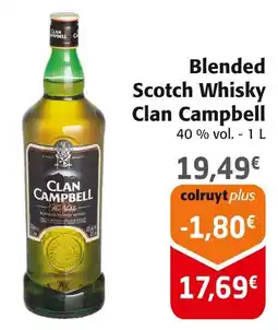 Colruyt Clan Campbell Blended Scotch Whisky offre