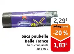 Colruyt Belle France Sacs poubelle offre