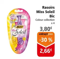 Colruyt Bic Rasoirs Miss Soleil offre