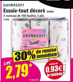 Norma DAUNASOFT Essuie-tout décoré Jumbo offre