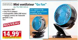 Norma LIVINGTON Mini ventilateur go fan offre