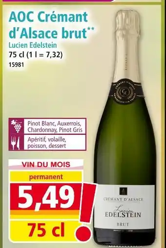Norma Lucien Edelstein AOC Crémant d'Alsace brut offre