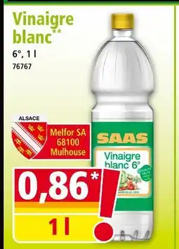 Norma SAAS Vinaigre blanc offre