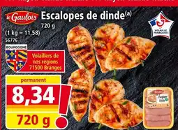 Norma LE GAULOIS Escalopes de dinde offre