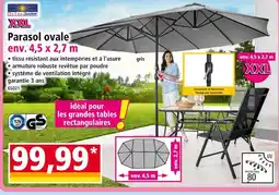 Norma SOL Parasol ovale offre