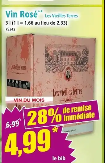 Norma LES VIEILLES TERRES Vin rosé offre
