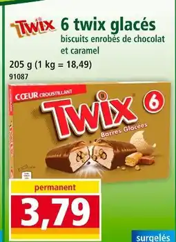 Norma 6 twix glacés offre