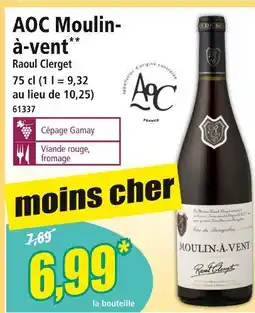Norma RAOUL CLERGET AOC moulin-à-vent offre