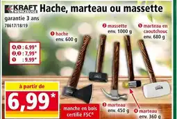 Norma KRAFT WERKZEUGE Hache, marteau ou massette offre