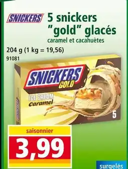 Norma 5 snickers gold glacés offre