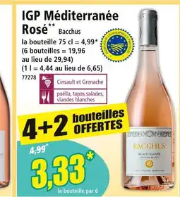 Norma BACCHUS IGP méditerranée rosé offre
