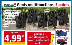 Norma POWERTEC GARDEN Gants multifonctions, 5 paires offre