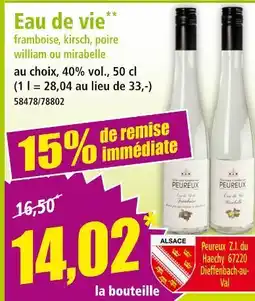 Norma PEUREUX Eau de vie offre