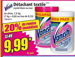 Norma VANISH Détachant textile offre