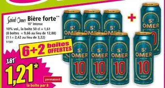 Norma SAINT OMER Bière forte 10° Intense offre