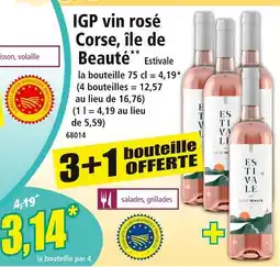 Norma ESTIVALE IGP vin rosé Corse, île de Beauté offre