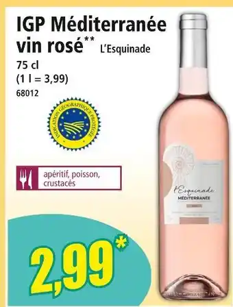 Norma L'ESQUINADE IGP méditerranée vin rosé offre