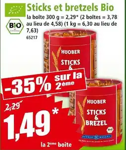 Norma HUOBER Sticks et bretzels bio offre