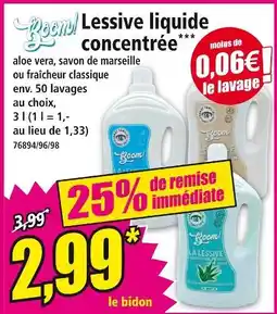 Norma BOOM Lessive liquide concentrée offre