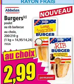 Norma ABBETEN Burgers offre